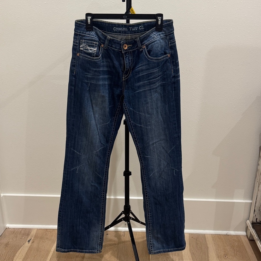 Cowgirl Tuff Indigo Straight Jeans